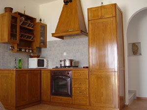 Fully equipped kitchen in a Naxos villa